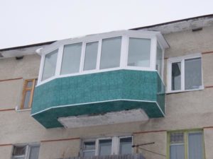 Винос балкона на підлозі / плиті